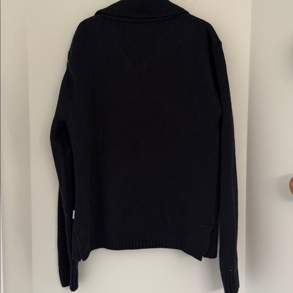 Bellfield Men's Navy Blue Ousden Cardigan Sweater Size Medium - Picture 3 of 5